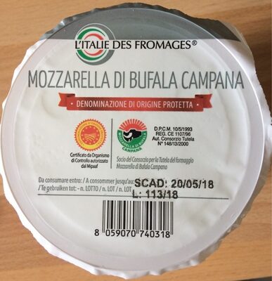 Mozzarella Di bufala campana
