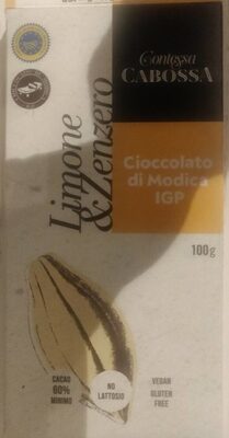 Cioccolato di Modica IGP limone & zenzero