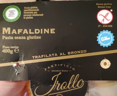 Mafaldine senza glutine front packaging