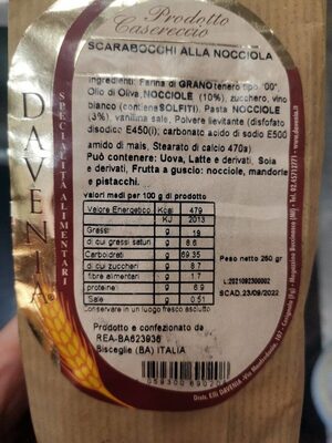 Scarabocchio alla nocciola