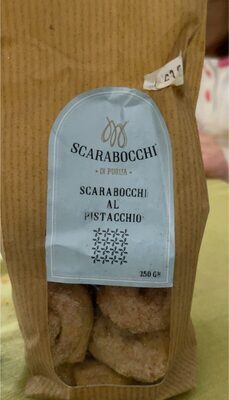 Scarabocchi al pistacchio front packaging