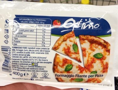 Formaggio per pizza front packaging