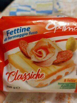 Fettine di formaggio fuso