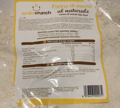 Farina di avena al naturale