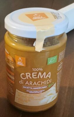 Crema di arachidi bio front packaging