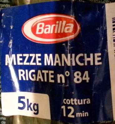 Mezze maniche rigate n°84 front packaging