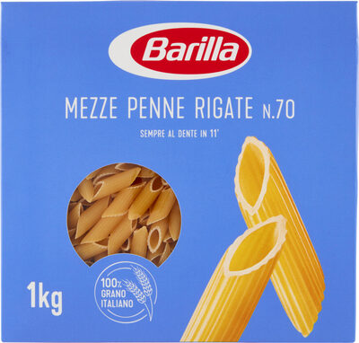 Mezze penne rigate n.70 front packaging