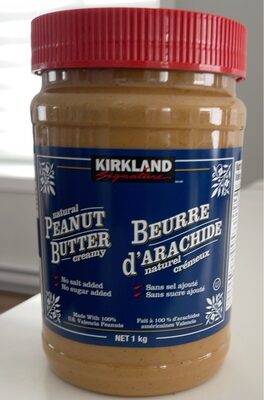 Beurre d’arachide naturel crémeux