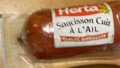 Saucisson a l’ail front packaging