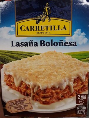 Lasaña Boloñesa front packaging