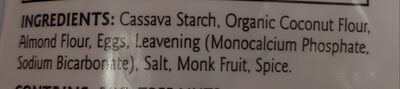 Paleo Pancake & Waffle Mix ingredients label