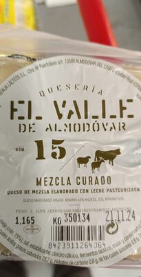 Queso mezcla curado