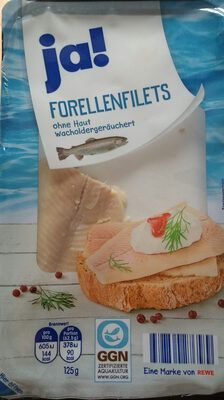 Forellenfilets ohne Haut wacholdergeräuchert