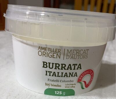 Burrata italiana front packaging