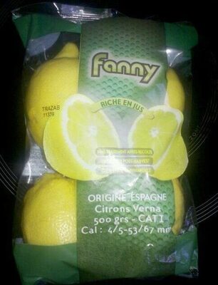Citrons 500g. Non Traité Après Récolte.