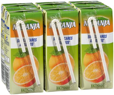 Naranja sin azúcares añadidos