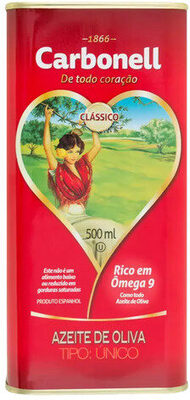 Azeite De Oliva Tipo único Clássico Espanhol Carbonell Lata 500ml front packaging