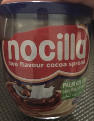 Two flavour cacao spread front packaging