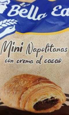 Mini Napolitanas con crema al cacao