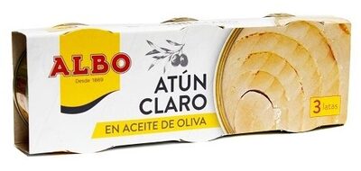 Atún claro en aceite de oliva front packaging
