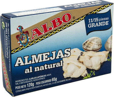 Almejas al natural