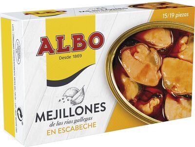 Mejillones de las rías gallegas en escabeche