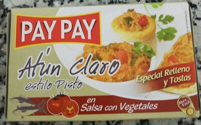 Atún con pisto front packaging