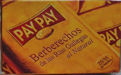 Berberechos de las Rías Gallegas front packaging