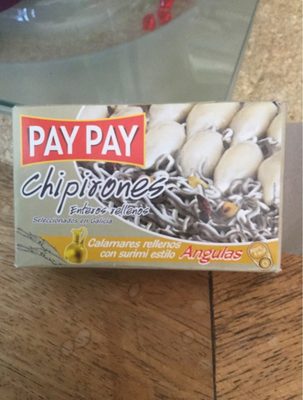 Chipirones rellenos front packaging