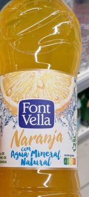 Fontvella naranja agua mineral natural
