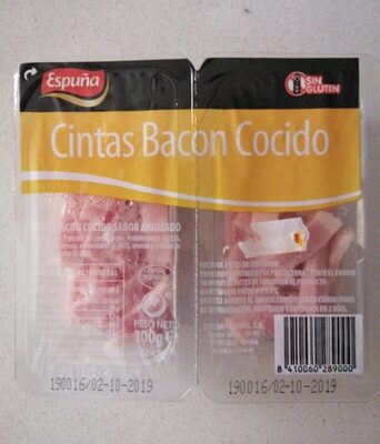 Cintas bacon cocido