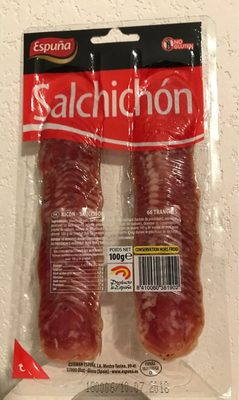 Saucisson - Salchichón 66 tranche front packaging