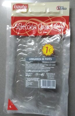 Longaniza de payés front packaging