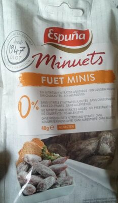Minutes fuet minis front packaging