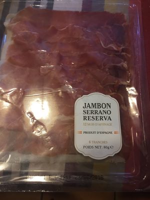 JAMBON SERRANO RESERVA front packaging