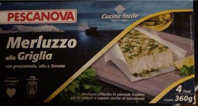 Merluzzo alla griglia front packaging