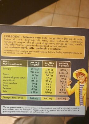 Bastoncini di salmone