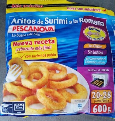 Aritos de Surimi a la Romana
