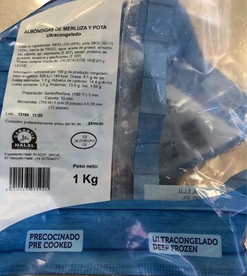 Albóndigas de merluza y pota