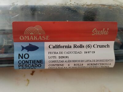 California rolls crunch