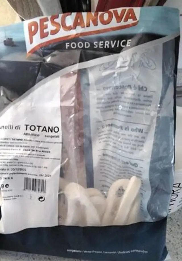 Anelli di totano front packaging