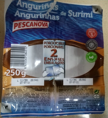 Anguriñas de surimi