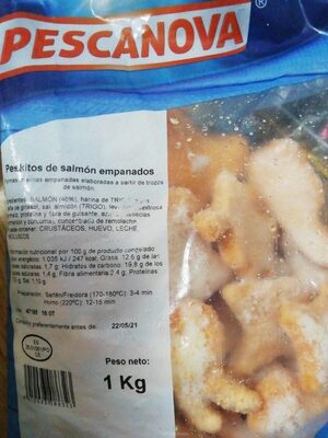 Peskaditos de salmon empanados