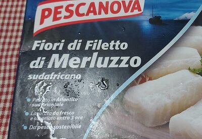 Fiori di filetto di merluzzo front packaging