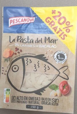 Tallarines de bacalao