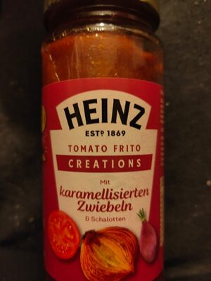 Tomato Frito Creations mit karamellisierten Zwiebeln