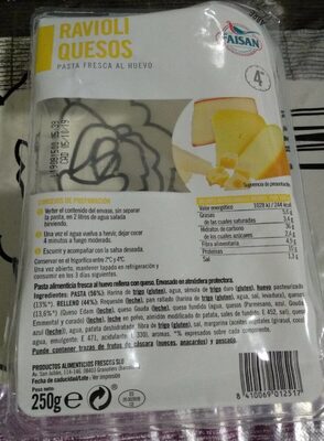 Ravioli quesos
