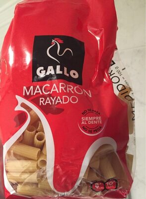 Macarrón rayado
