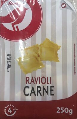Ravioli carne front packaging
