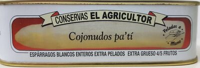 Espárragos blancos enteros extra pelados extra grueso